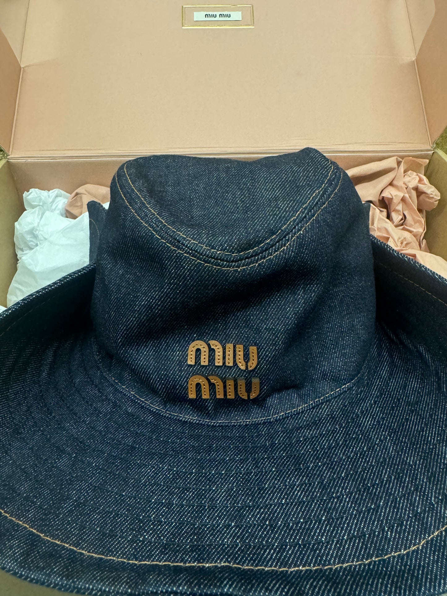 Miu Miu Denim Bucket Hat